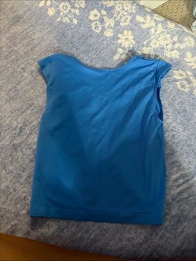 wild fable Bright Blue Cap-Sleeve Top